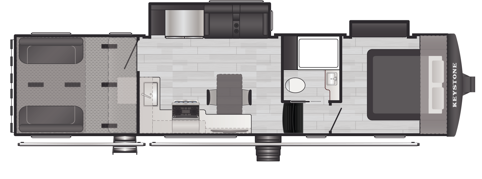 Floorplan of RV model 330