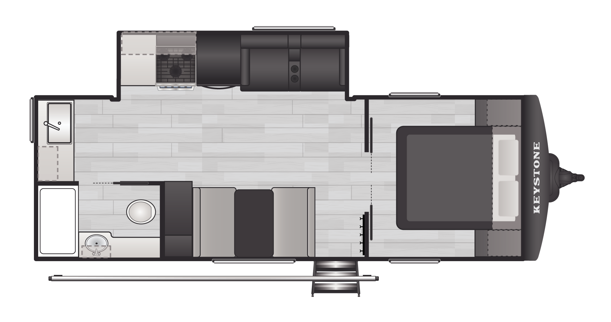 Floorplan of RV model 234MLSWE
