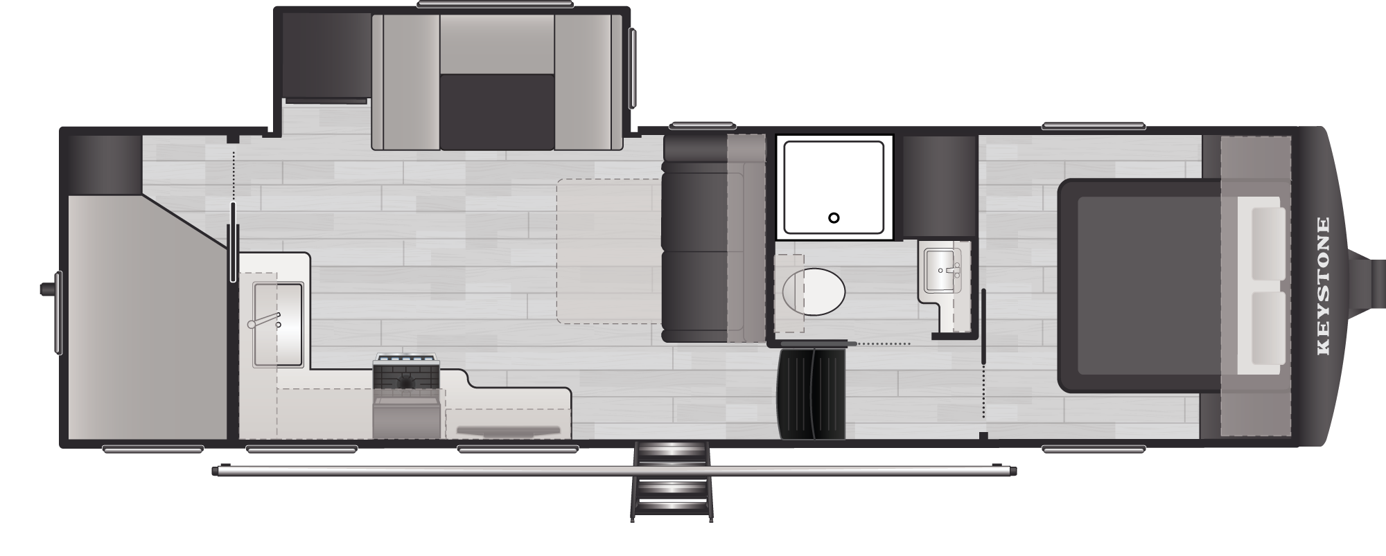 Floorplan of RV model 2700BH