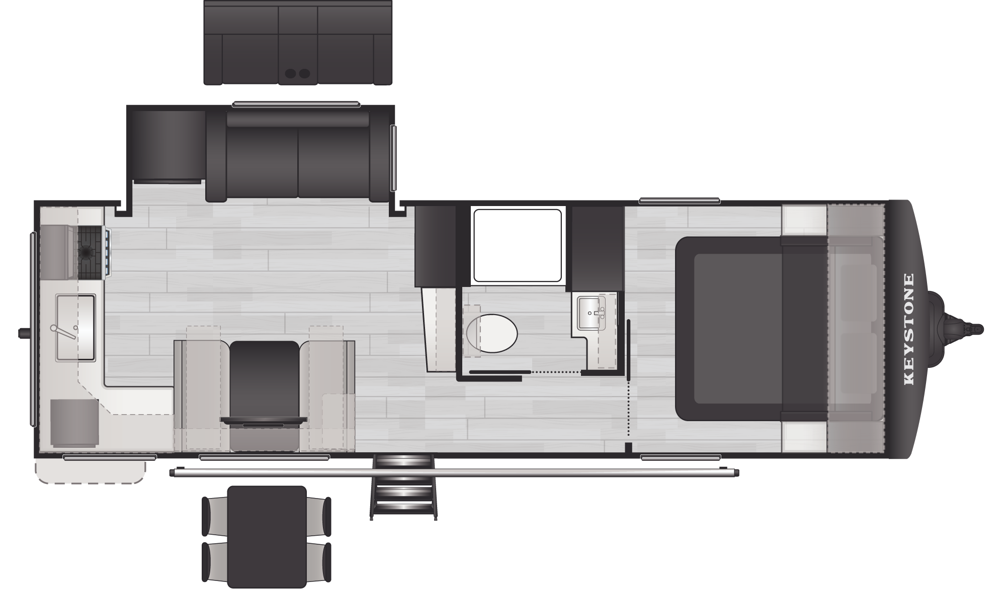 Cougar Western Elevation 25MLWE floorplan