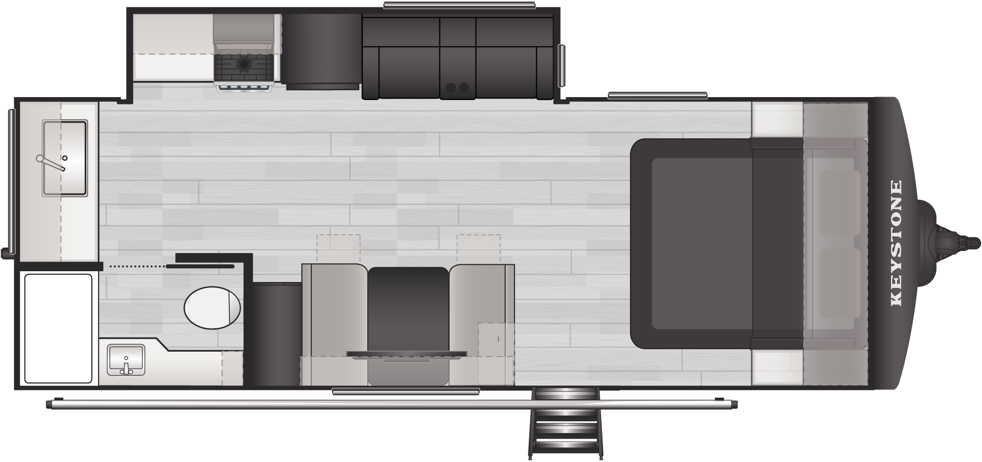 Cougar Western Elevation 22MLWE floorplan