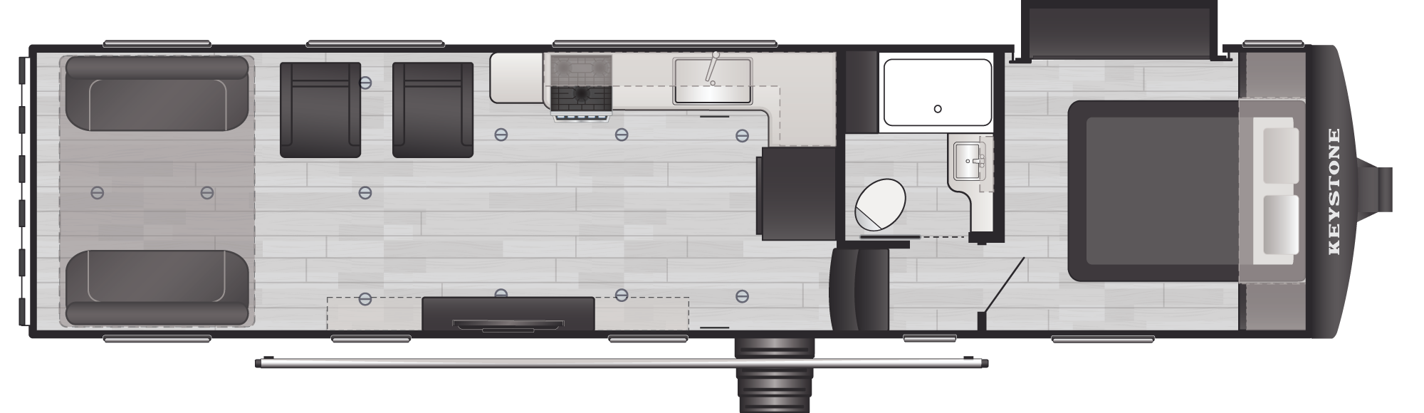 Floorplan of RV model 310