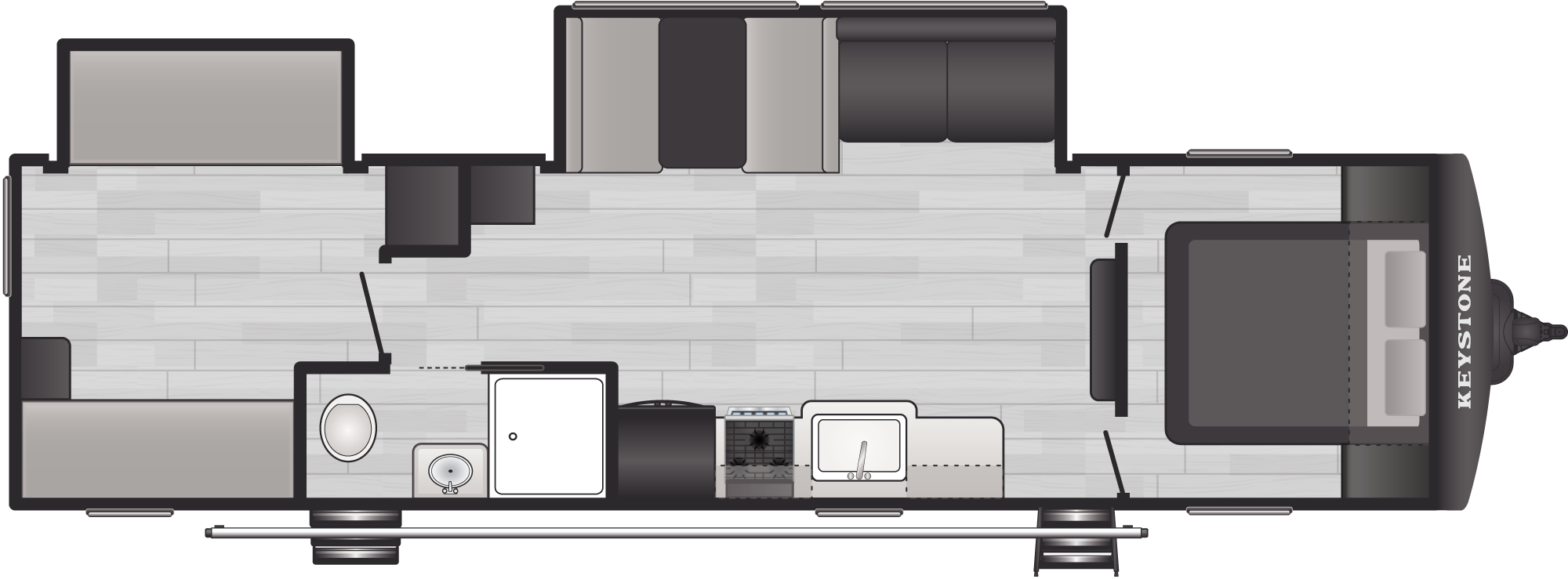 Floorplan of RV model 310XBR
