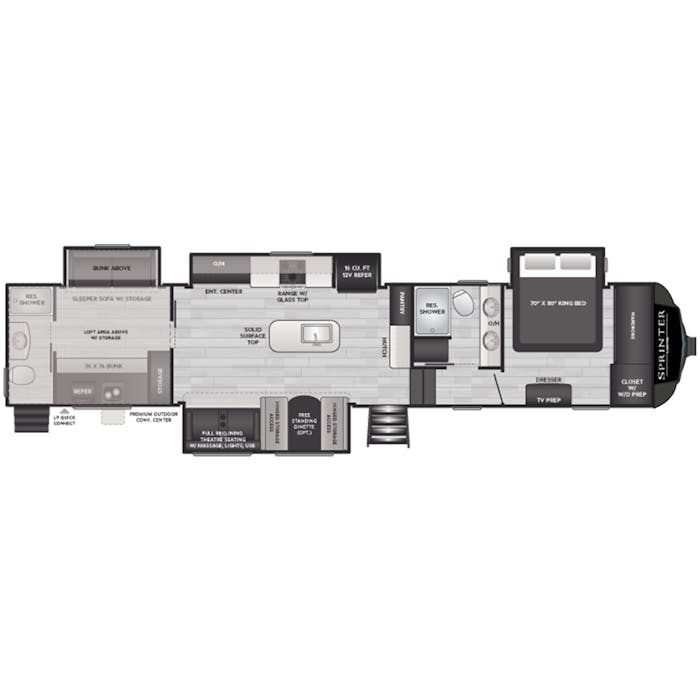 Sprinter 3900DBL Floorplan