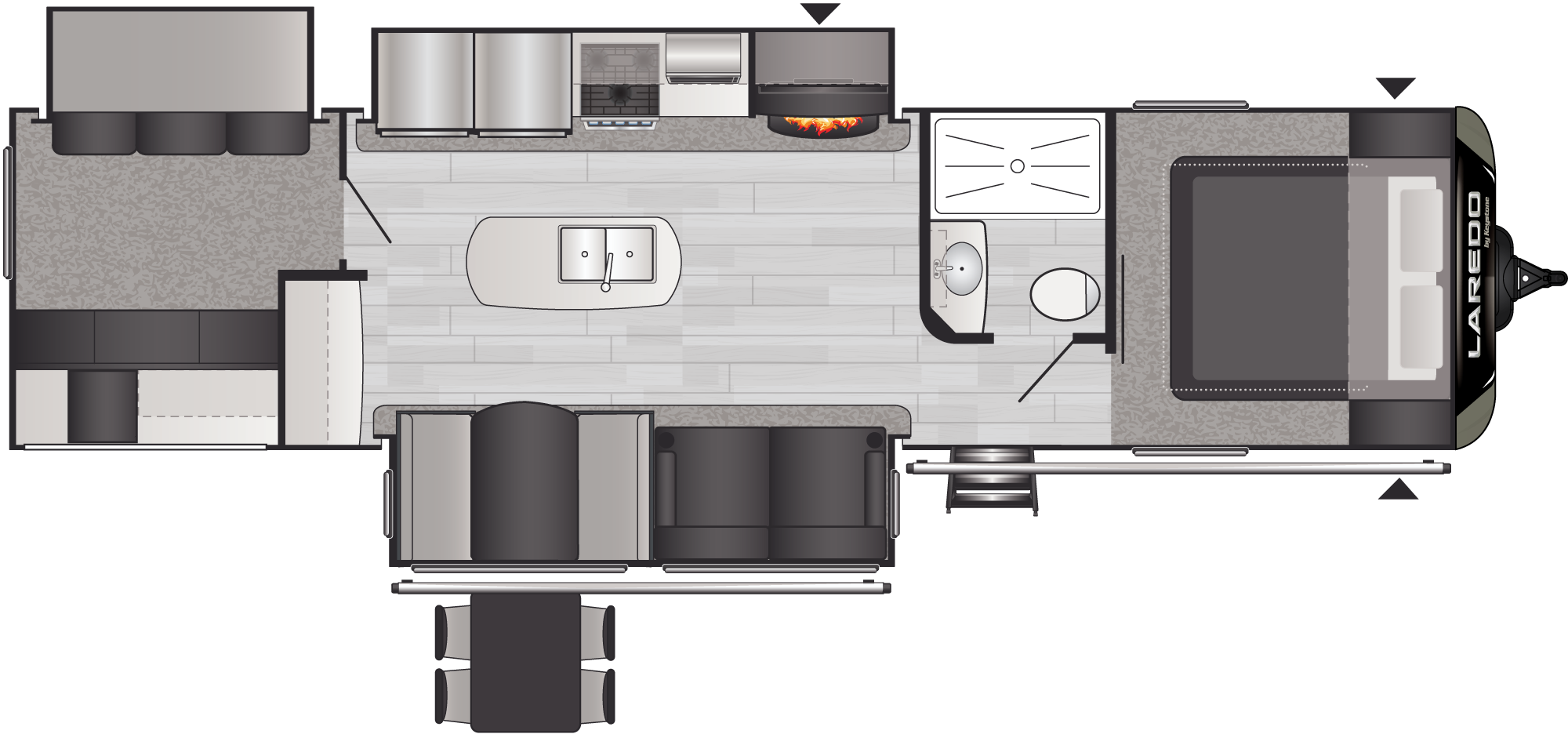 Laredo 332BH floorplan