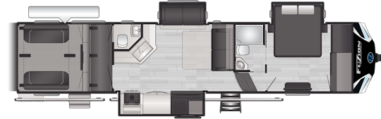 Floorplan of RV model 379