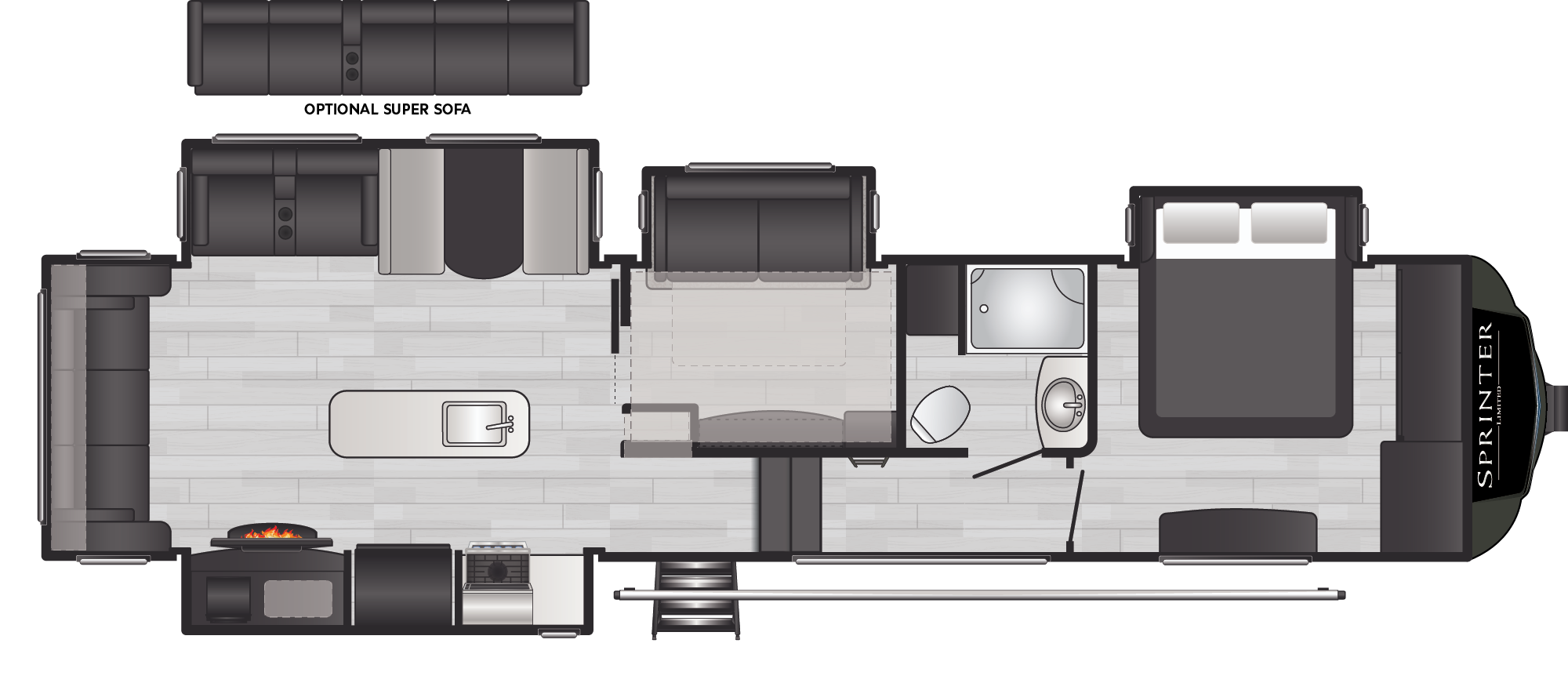 Sprinter Limited 3570LFT floorplan