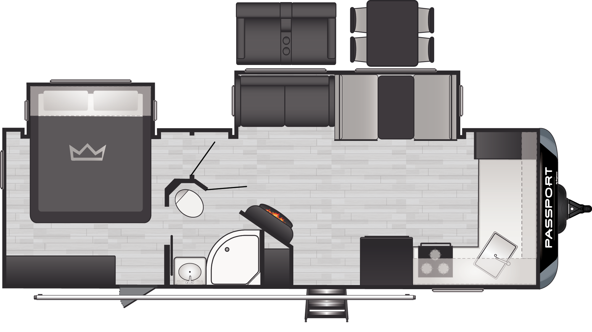 Passport Gt 2600FK floorplan
