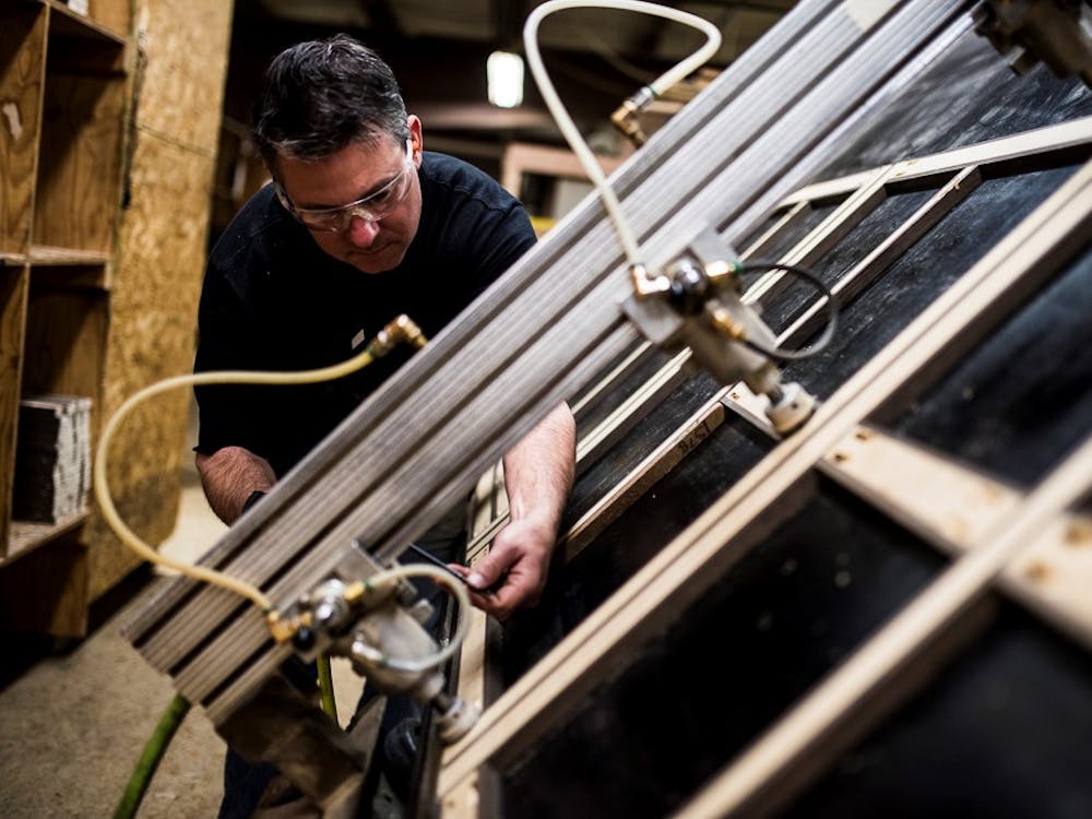 man working in factory