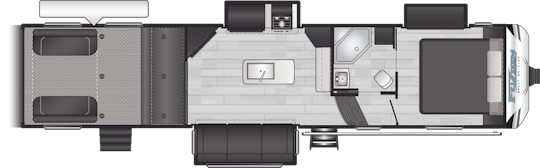 Floorplan of RV model 343