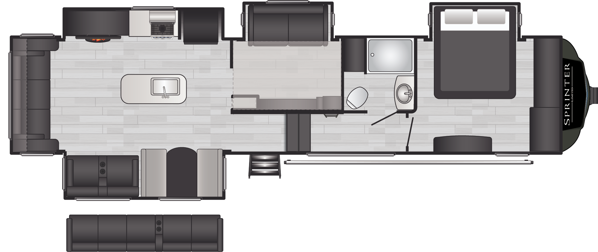 Sprinter Limited 3590LFT floorplan