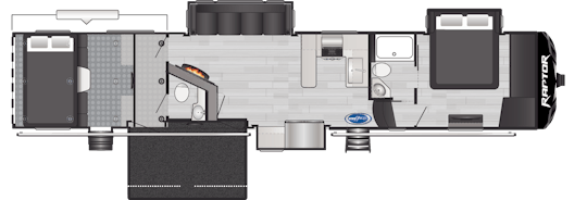 Floorplan of RV model 429